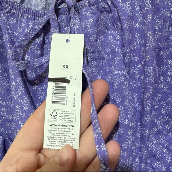 Women’s NWT No Boundaries Purple Floral Cut Out Sides Party Summer Dress Size 3X - Picture 8 of 16